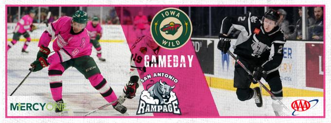 Iowa Wild vs. San Antonio Rampage [CANCELLED] at Wells Fargo Arena