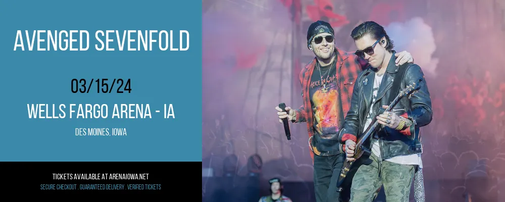 Avenged Sevenfold at Wells Fargo Arena - IA