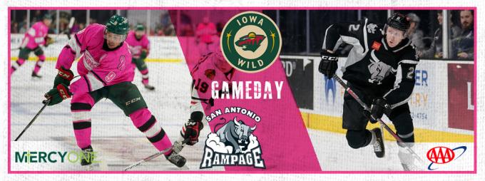Iowa Wild vs. San Antonio Rampage [CANCELLED] at Wells Fargo Arena